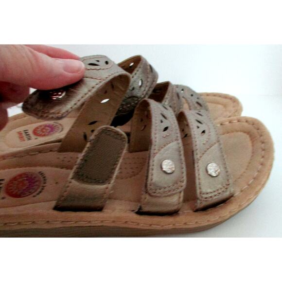 Earth Spirit Women's Adjustable Strap Slide Sandals Size 8M - Picture 3 of 11